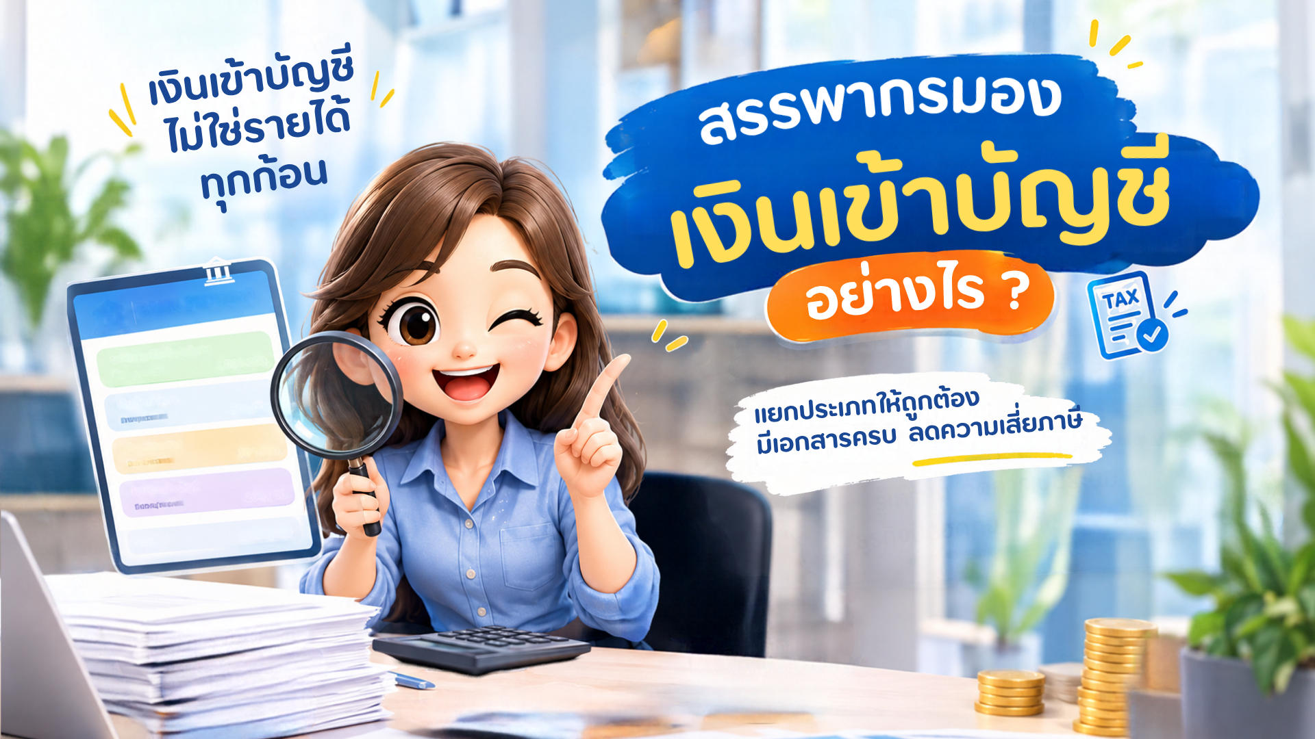 เงินเข้าบัญชีบริษัททุกยอด ต้องเสียภาษีไหม? เจ้าของกิจการต้องรู้ก่อนเข้าใจผิด